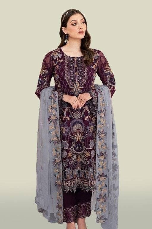 Georgette Semi Stitched Salwar Suit
