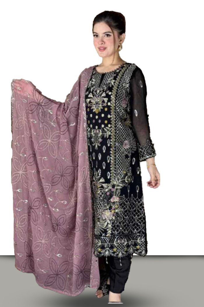 Georgette Semi Stitched Salwar Suit