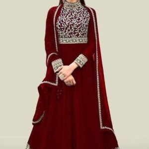 Georgette Embroidery Gown