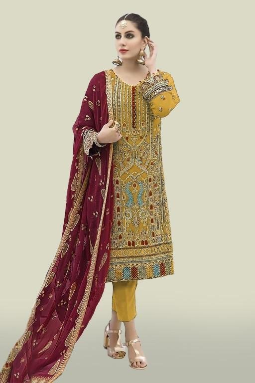 Georgette Semi Stitched Salwar Suit