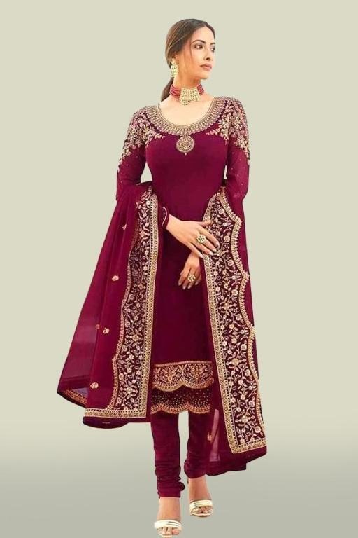 Georgette Semi Stitched Salwar Suit