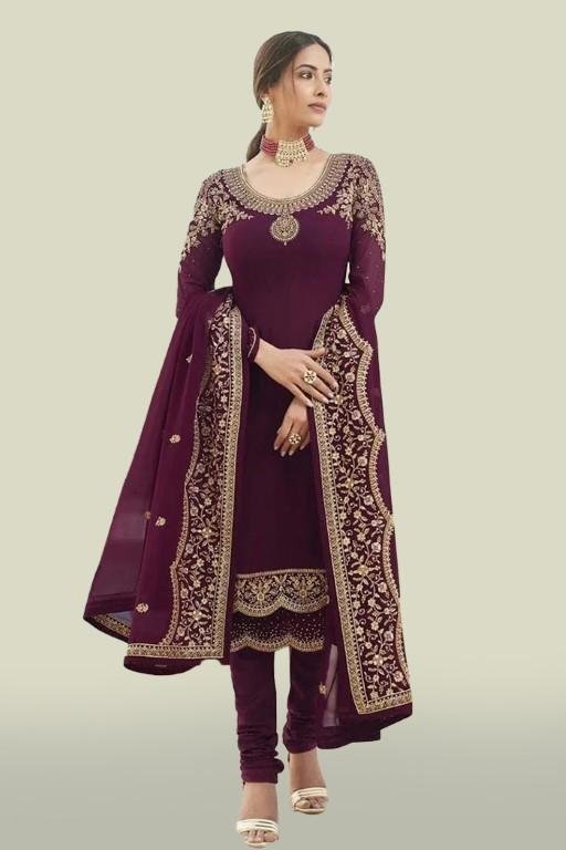 Georgette Semi Stitched Salwar Suit