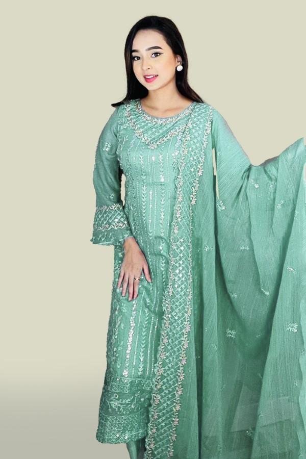 Eid Special Georgette Semi Stitched Salwar Suit