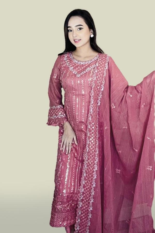 Eid Special Georgette Semi Stitched Salwar Suit