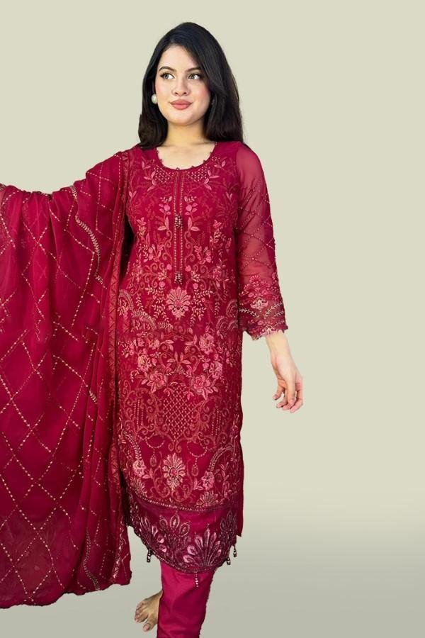 Eid Special Georgette Semi Stitched Salwar Suit