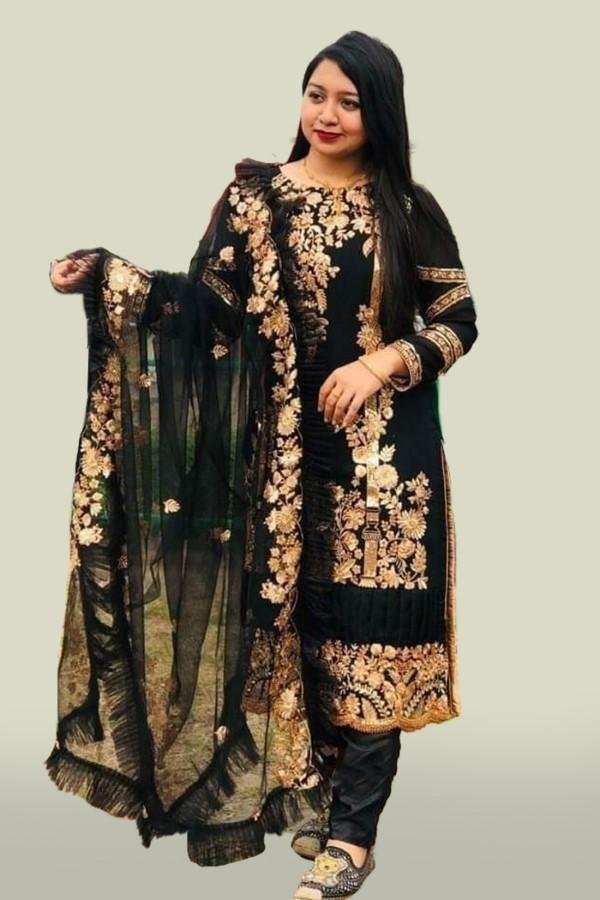 Eid Special Georgette Semi Stitched Salwar Suit
