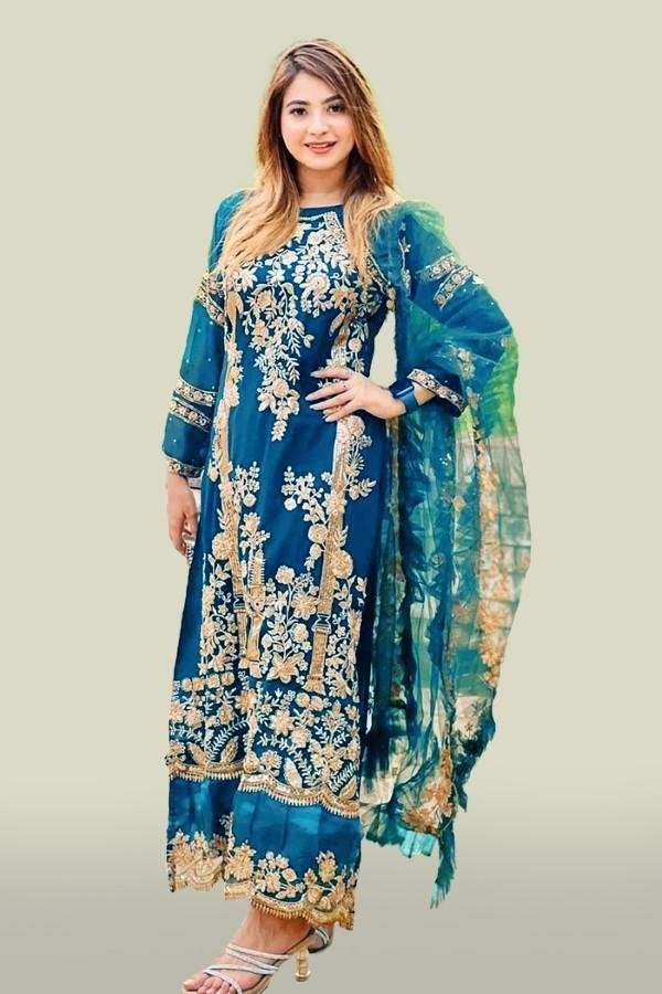 Eid Special Georgette Semi Stitched Salwar Suit